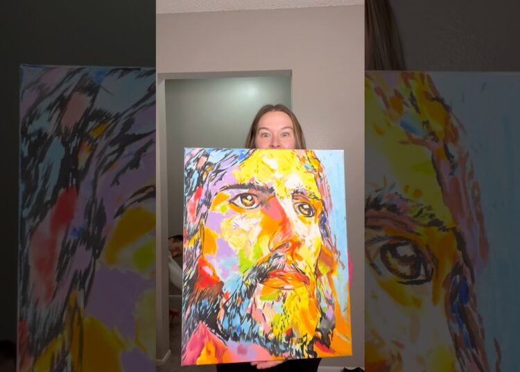 Day 81: Showing my art until I reach 1 mil ❤️‍🔥♾️♠️ #jesus #artwork #shorts