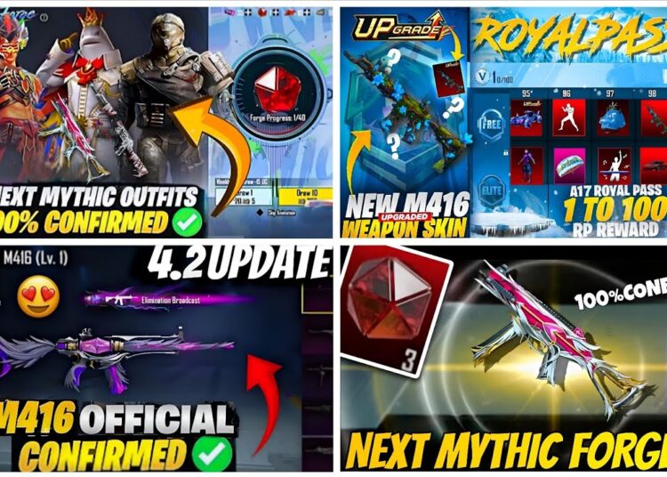 NEXT MYTHIC FORGE BGMI😍| A17 ROYAL PASS LEAKS😱| SHINOBI KAMI M416 RETURN?😈| MYTHIC FORGE UPGRADE GUN