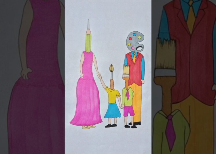 An artist cute story is back🥰🥰 (part-7) #shorts #drawing #xyzart #youtubeshorts