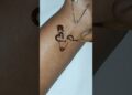 Safety pin 📍 Dolly name tattoo mehndi design #shorts #trending #youtube #artist