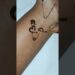 Safety pin 📍 Dolly name tattoo mehndi design #shorts #trending #youtube #artist