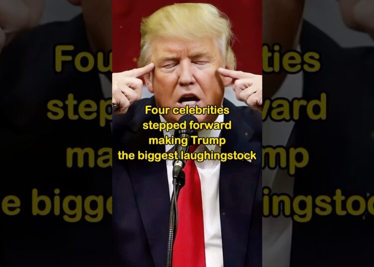 Four celebrities stepped forward making trump the biggest laughingstock-1#shorts#celebrity#trump