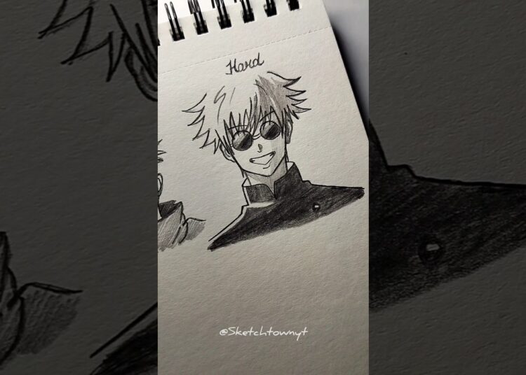How to draw Gojo in different ways✨#howtodraw #art #drawing #anime #shorts#artist