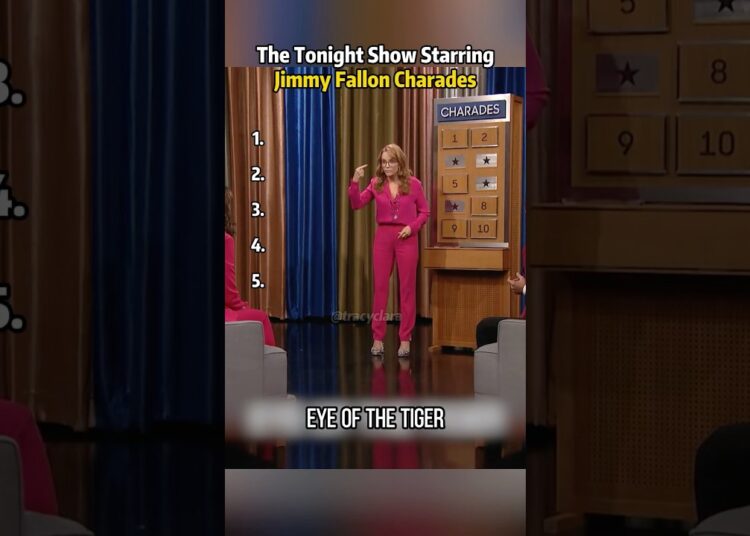 The Tonight Show Starring Jimmy Fallon Charades（5）#TonightShow #JimmyFallon##celebrity #funny #Jessi