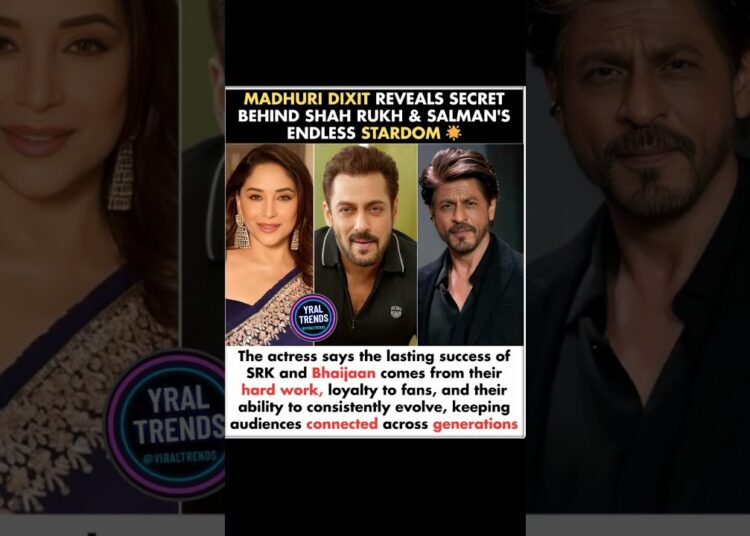 Madhuri explains superstar success ⭐ #MadhuriDixit #ShahRukhKhan #SalmanKhan#BollywoodTalk#Celebrity