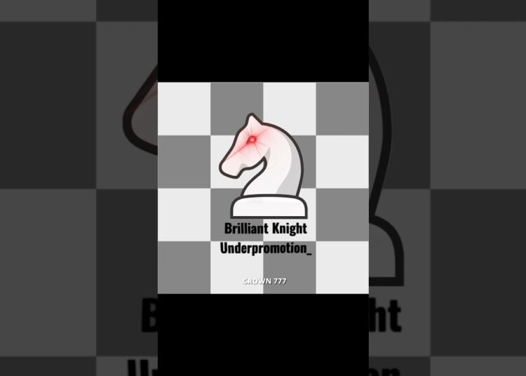 『Knight Underpromotion Royal Fork🤯 | 3 genius moves!!』#shorts #chess #edit