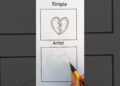 Simple vs Artist || Drawing tutorial || #trending #art #shortvideo #viral #artist #foryou #ytshorts