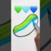 💚🩵💙Creative Art #art #drawing#artist #shorts #viralvideo #trending #brushpen #creative