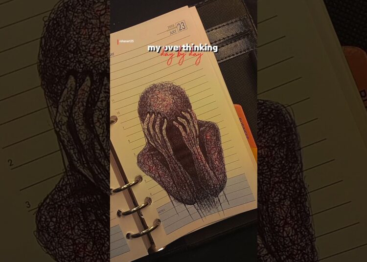 overthinking day by day 📈… #sad #art #overthinking #artist #penart #pendrawing #yt #ytshorts
