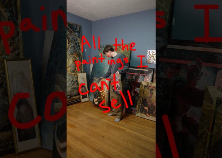 All the paintings I can’t sell part 1 #art #artist #painting