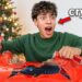 Opening his Dream Christmas Present