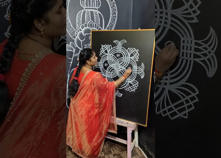 dhanurmasam special muggulu#youtubeshorts#youtube#trending#foryou#muggulu#rangoli#artist#newyear#art