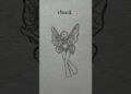 How to draw stickman fairy body #art #shorts #drawing #tutorial #sketch