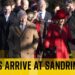 Royals arrive for Christmas service at Sandringham