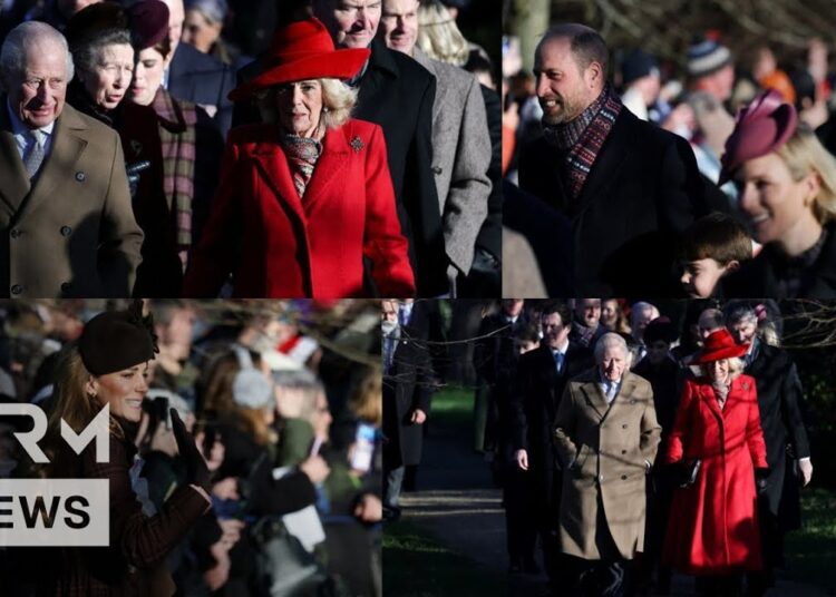 UNSEEN MOMENTS: William, Catherine, and Louis Attend Royal Christmas Service at Sandringham | AC1B