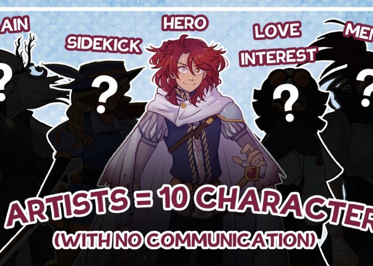 10 Artists Create a Cast of Characters Without Communicating!