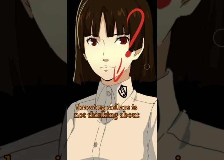 Mistake When Drawing Collar – Quick Art Tips #art #sketch #shorts #tutorial #drawingtutorial #anime