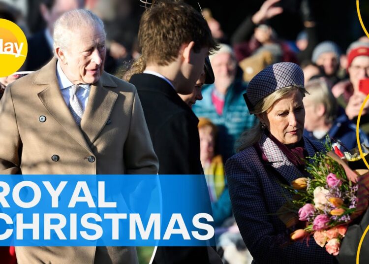 The Royal family welcome crowds at annual Christmas Day church service | Today Show Australia