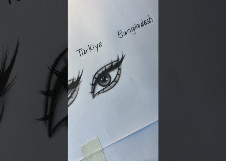 Eye drawing. (Arabian, Türkiye and bangladesh) #howtodraw #art #drawing #artist #shorts