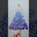 Rate this dress 1 to 100 🫶 #art #artwork #artist #draw #drawing #paint #painting #satisfying