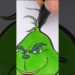 Coloring The Grinch 💚 #christmas #grinch #coloring #art