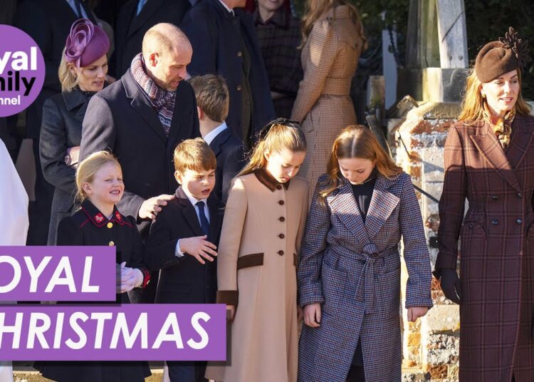 Royal Family Attend Christmas Day Service at Sandringham