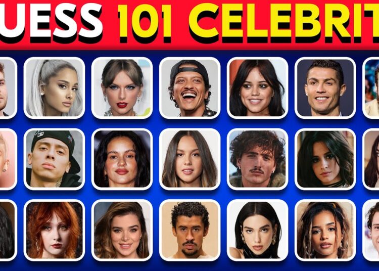 GUESS 101 CELEBRITIES IN 3 SECS 2025