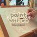 paint with me, watercolor study + mini desk tour w/meeden & artify ⊹ ˖