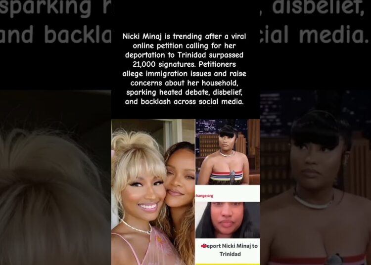 Is Nicki Minaj Really in Trouble? Petition Goes Viral 🔥 #celebrity