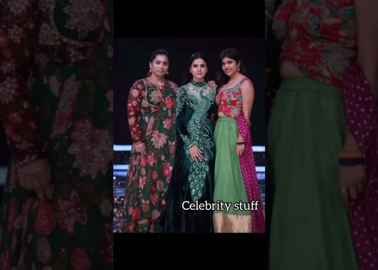 BigBoss S9 constants thanuja, madhuri, ritu ohotos on finale sets#celebrity stuff#grandfinale#thanuj