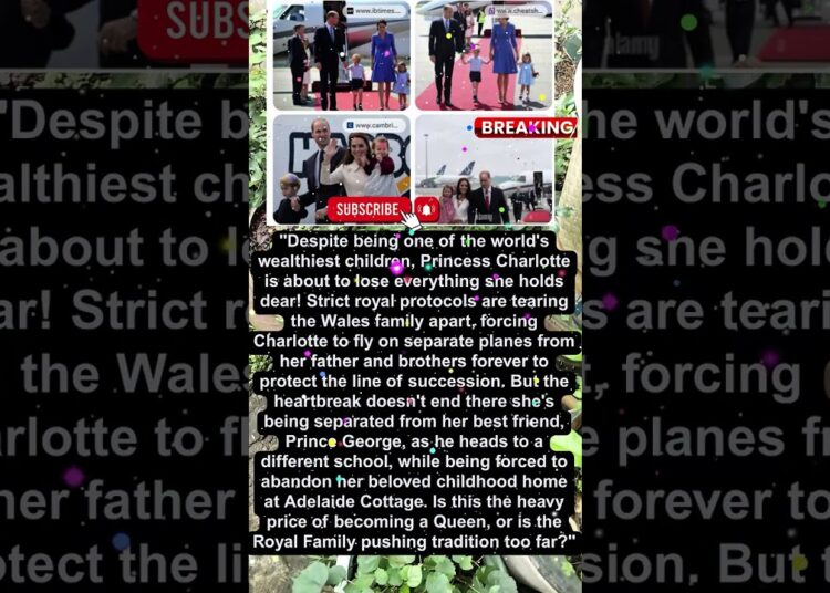 Princess Charlotte LOSES EVERYTHING? 😱 The Heavy Price of Royalty #Shorts
