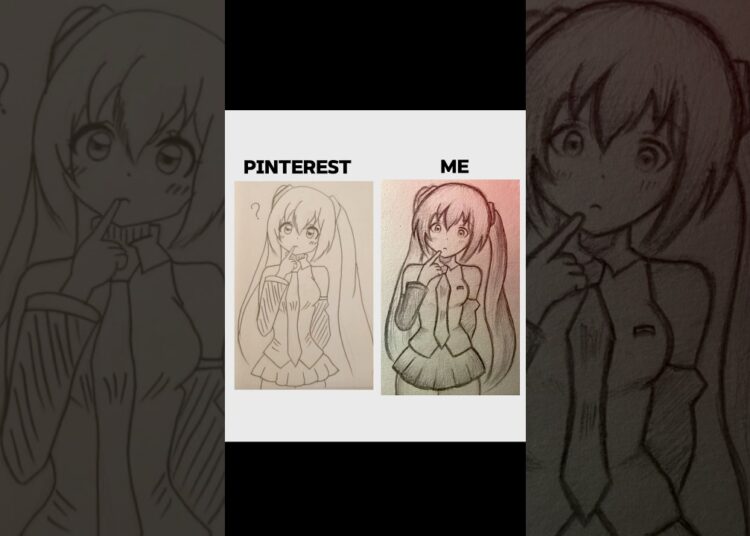 Pinterest vs me (Part-2) ✨ #art #drawing #artist #fypシ #trending