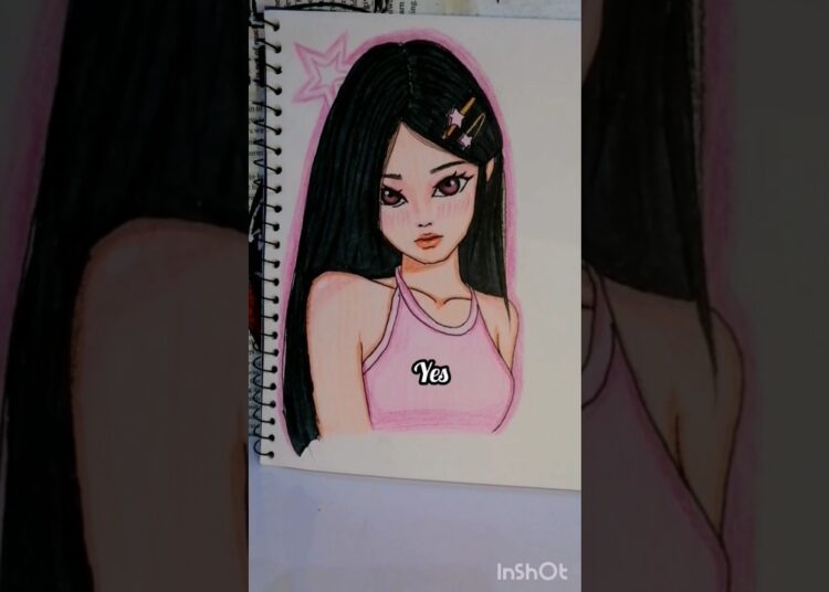 I wanted to be an artist challenge #art #artchallenge #youtubeshorts#girldrawing #sketchbookidea#fyp