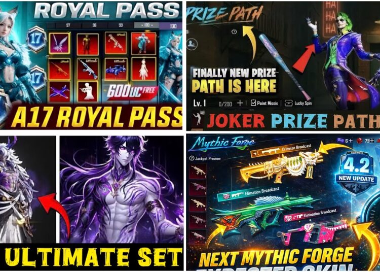 OMG PRIZE PATH 4.2 UPDATE 🛑 NEXT MYTHIC FORGE 4.2 || A17 ROYAL PASS BGMI || ULTIMATE SET