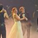 Newlywed Chilliwack couple Kenzie and Parker Roach dance onstage at the Jonas Brothers concert at Rogers Arena in Vancouver on Sept. 18, 2025. ((jenniexbot/TikTok))