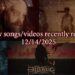 47 new songs/videos recently released – 12/14/2025