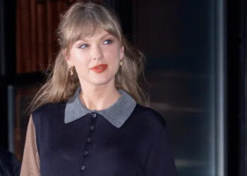 Taylor Swift is seen on November 7, 2025 in New York City. (XNY/Star Max/GC Images)