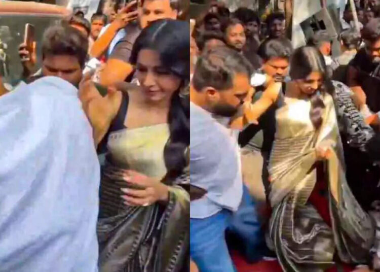 samantha ruth prabhu mobbed hyderabad