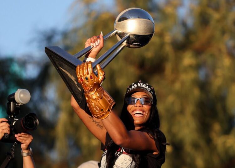 A'ja Wilson's win streak continues with AP Female Athlete of the Year