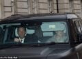 Princess Eugenie and Jack Brooksbank have arrived at Clarence House for the christening of her sister's baby Athena