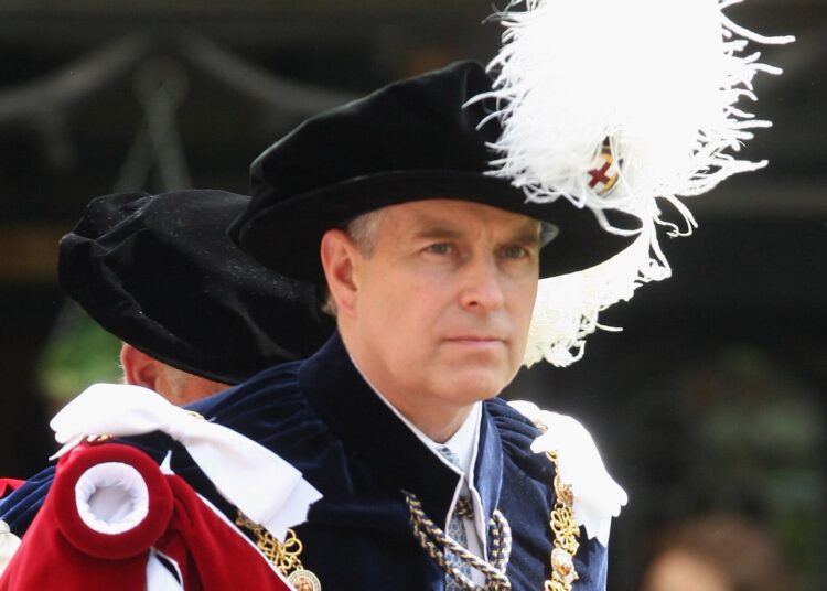 The then-Duke of York taking part in a previous Order of the Garter procession (Chris Jackson/PA)