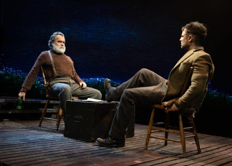 Brian d’Arcy James and Tom Sturridge in "Anna Christie" at St. Ann's Warehouse.