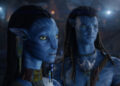 (L-R) Neytiri (Zoe Saldaña) and Jake Sully (Sam Worthington).