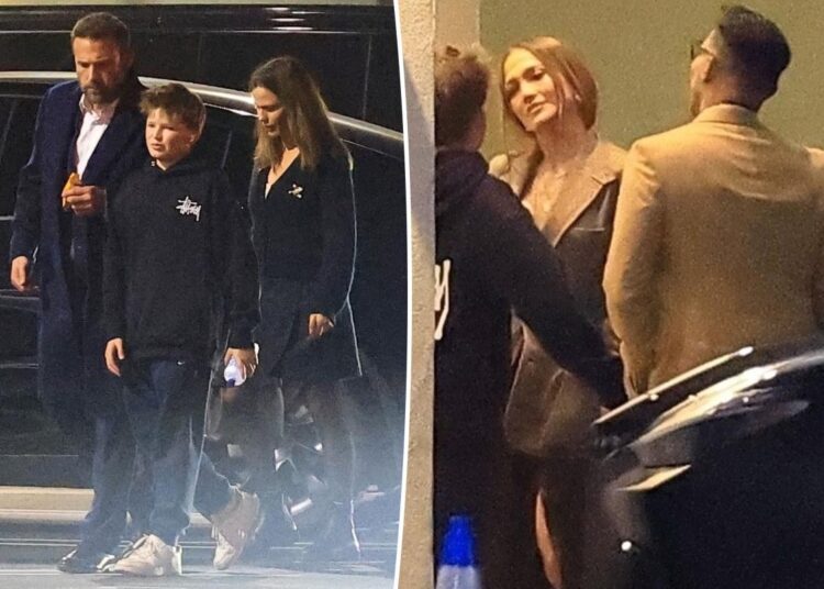 Ben Affleck awkwardly reunites with exes Jennifer Lopez and Jennifer Garner at kids’ school play