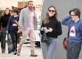 Ben Affleck reunites with ex Jennifer Garner for theater outing on same day as Jennifer Lopez shopping trip 