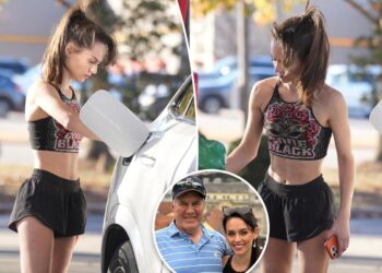 Bill Belichick's girlfriend, Jordon Hudson, flaunts toned physique while showing off new $100K Mercedes