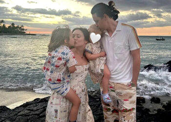 Billie Lourd/Instagram Billie Lourd and Austen Rydell with their children