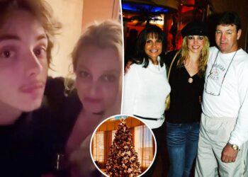 Britney Spears roasts 'innocent' family in sarcastic Christmas post after spending holiday with son Jayden