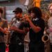 the Nick Peters Quartet jamming out on stage