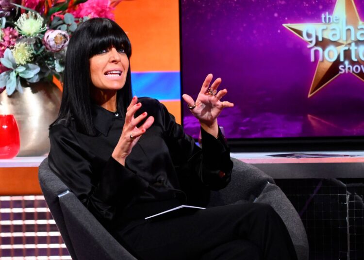 Claudia Winkleman presenting the Graham Norton Show